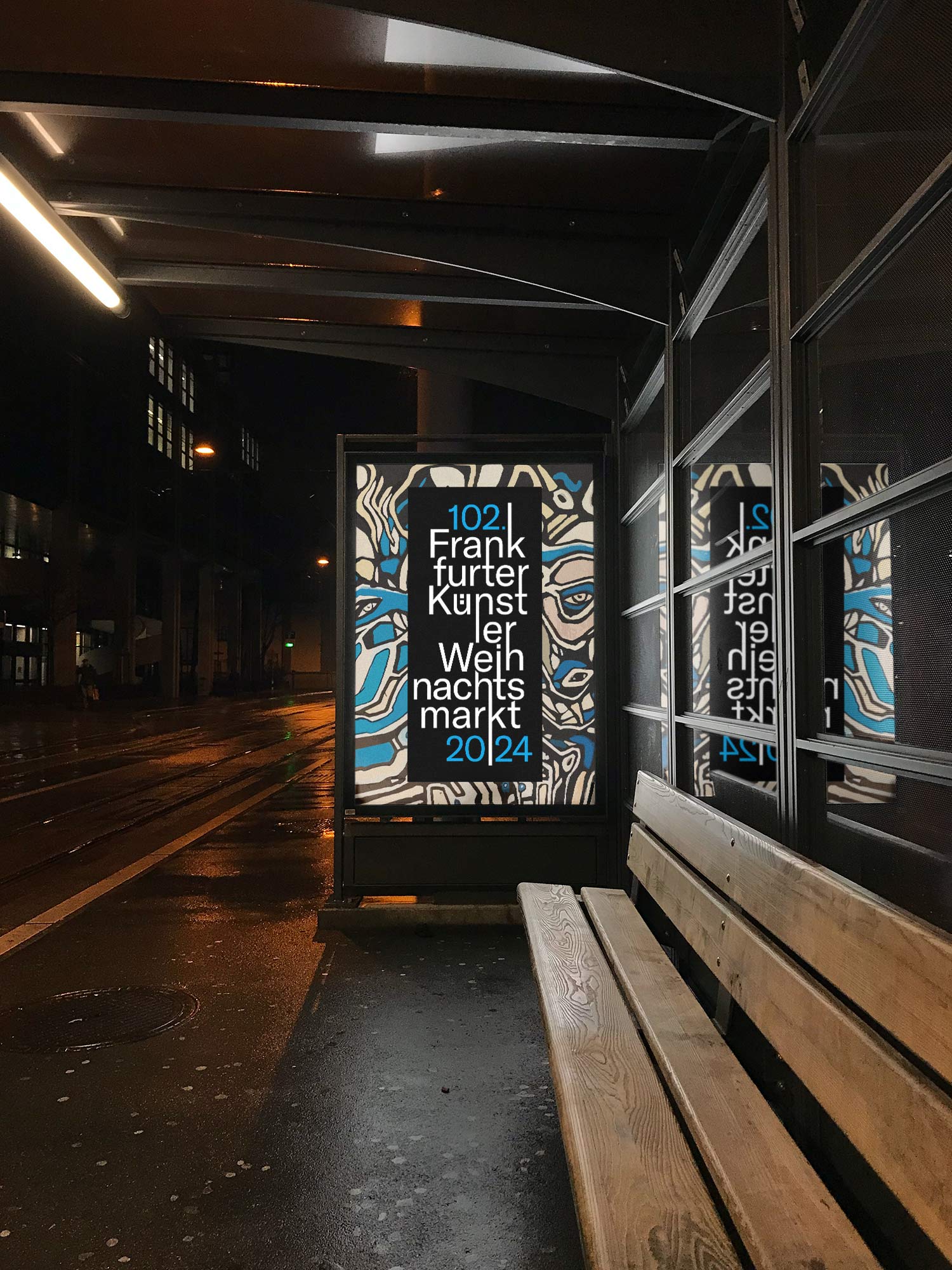 Free-Bus-Stop-Poster-at-Night-Mockup